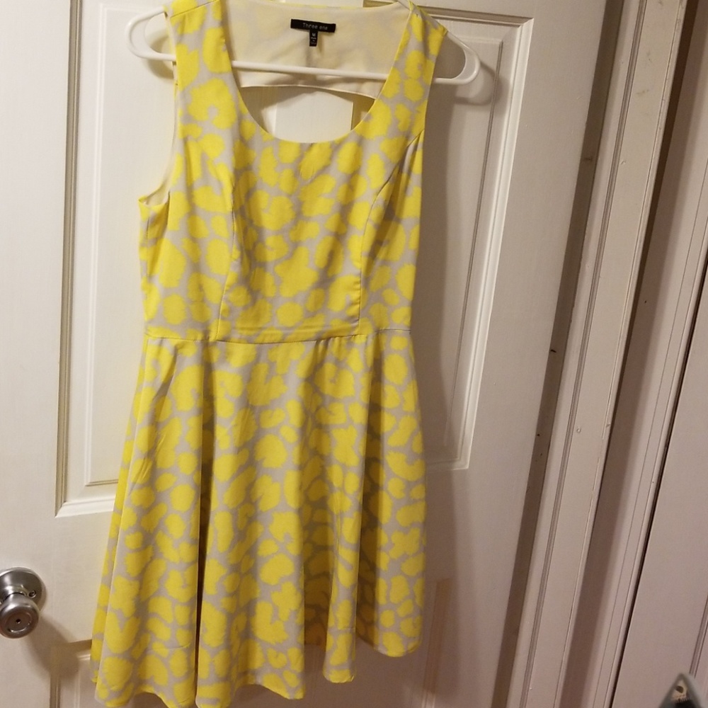 Printed skater style dress